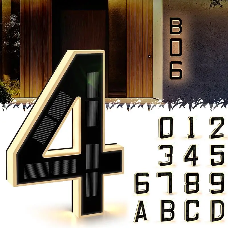 SolarGlow Address Sign - Be Seen, Be Safe - 50% OFF
