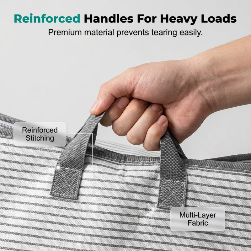 Stowhaven™ – Reinforced Foldable Storage Bag with Dual Zipper & Carry Handles + 50% OFF - Image 3