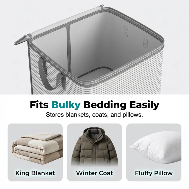 Stowhaven™ – Reinforced Foldable Storage Bag with Dual Zipper & Carry Handles + 50% OFF - Image 7