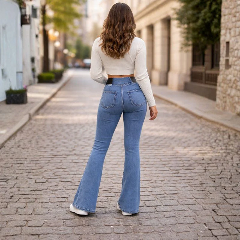 Striden™ – High-Waist Elastic Stretch Flare Denim Jeans + 50% OFF - Image 3