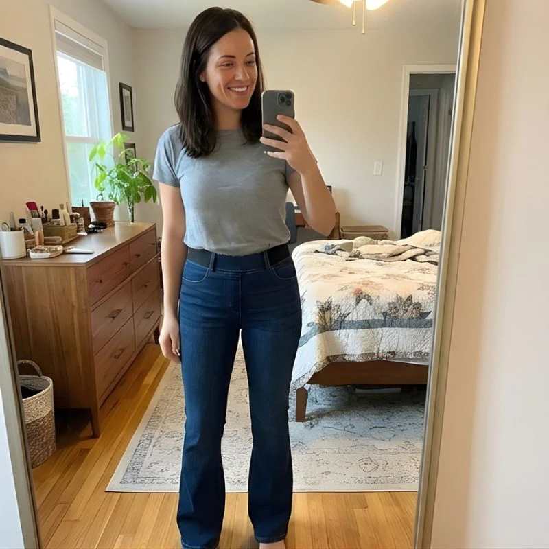 Striden™ – High-Waist Elastic Stretch Flare Denim Jeans + 50% OFF - Image 7