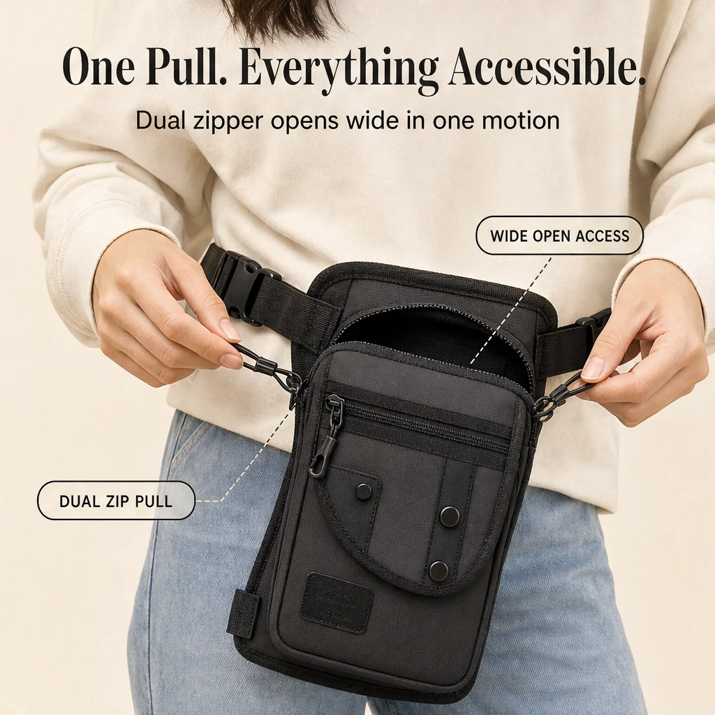 Strider™ – 3-in-1 Convertible Tactical Hip & Crossbody Bag, Water-Resistant Oxford + 50% OFF - Image 10