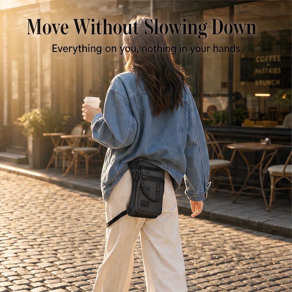 Strider™ – 3-in-1 Convertible Tactical Hip & Crossbody Bag, Water-Resistant Oxford + 50% OFF - Image 5