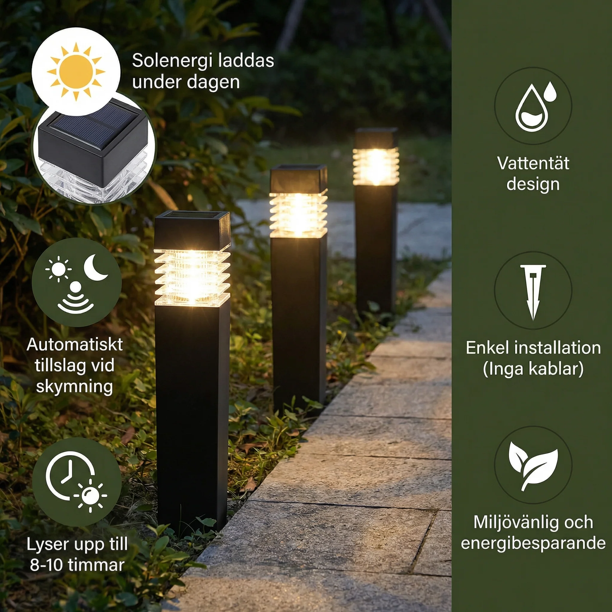 The AuraGlow Solar Ground Lights — Effortless Garden Ambiance + 50% OFF - Image 3