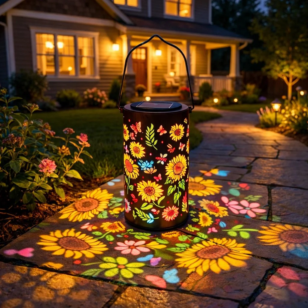 The AuraGlow Sunflower Lantern — Artistic Solar Illumination + 50% OFF - Image 4