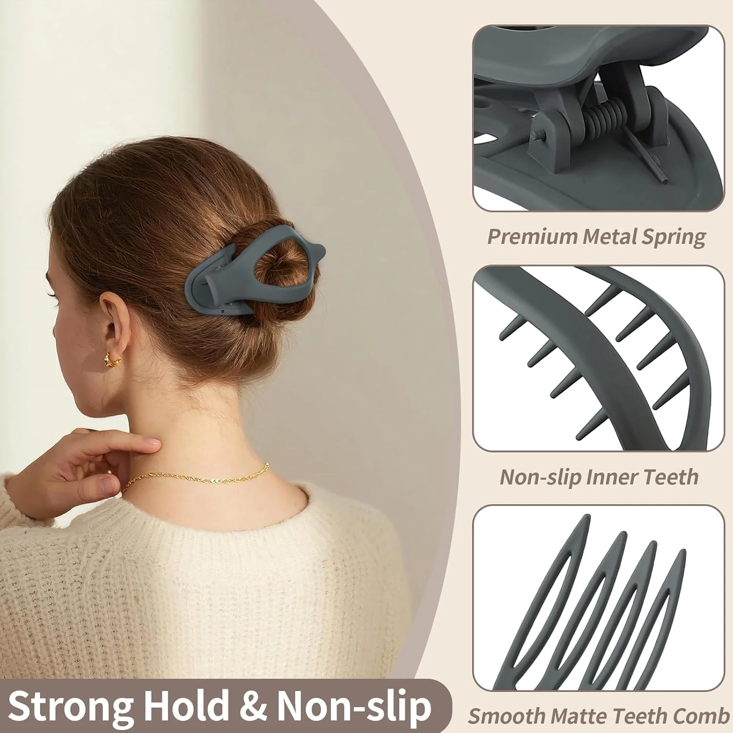 The ComfyClip Flat Claw Clips - A Secure Hold, All-Day Comfort + 50% OFF - Image 5