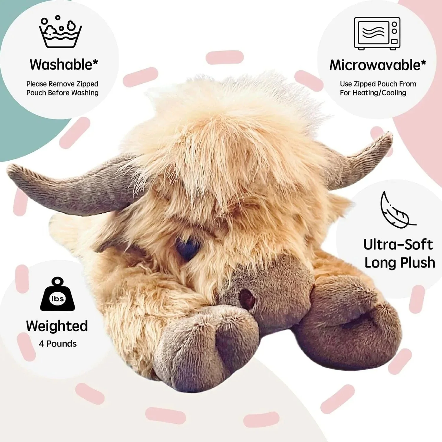 The CozyCalm Weighted Cow - A Hug You Can Heat Up + 50% OFF - Image 5