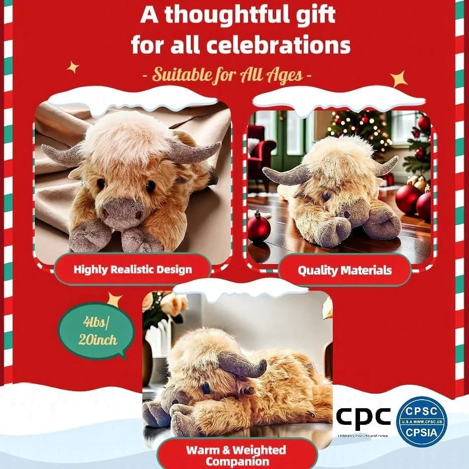 The CozyGround Highland Cow - The Adorable Gift That Sells Out Fast! + 50% OFF - Image 3