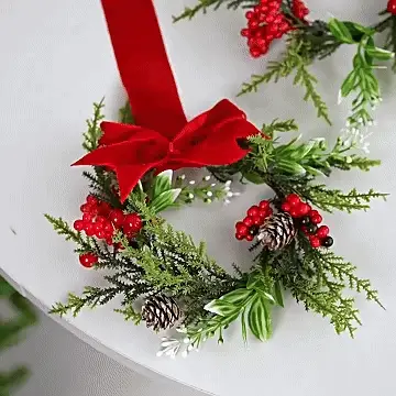 The FestiveFarmhouse Wreath Set - Christmas Charm in a 6-Pack + 50% OFF - Image 7