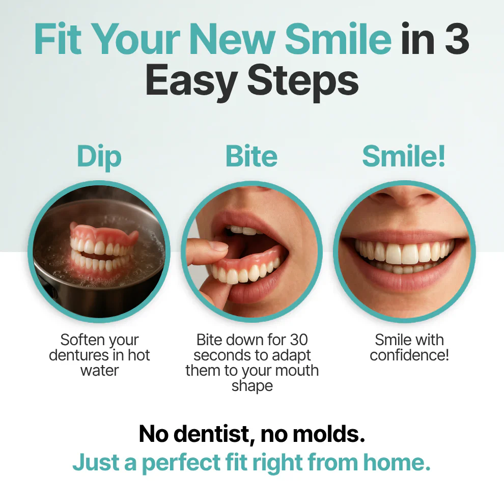 The FlexFit Adaptive Dentures - Custom Fit, Functional, and Natural Look + 50% OFF - Image 5
