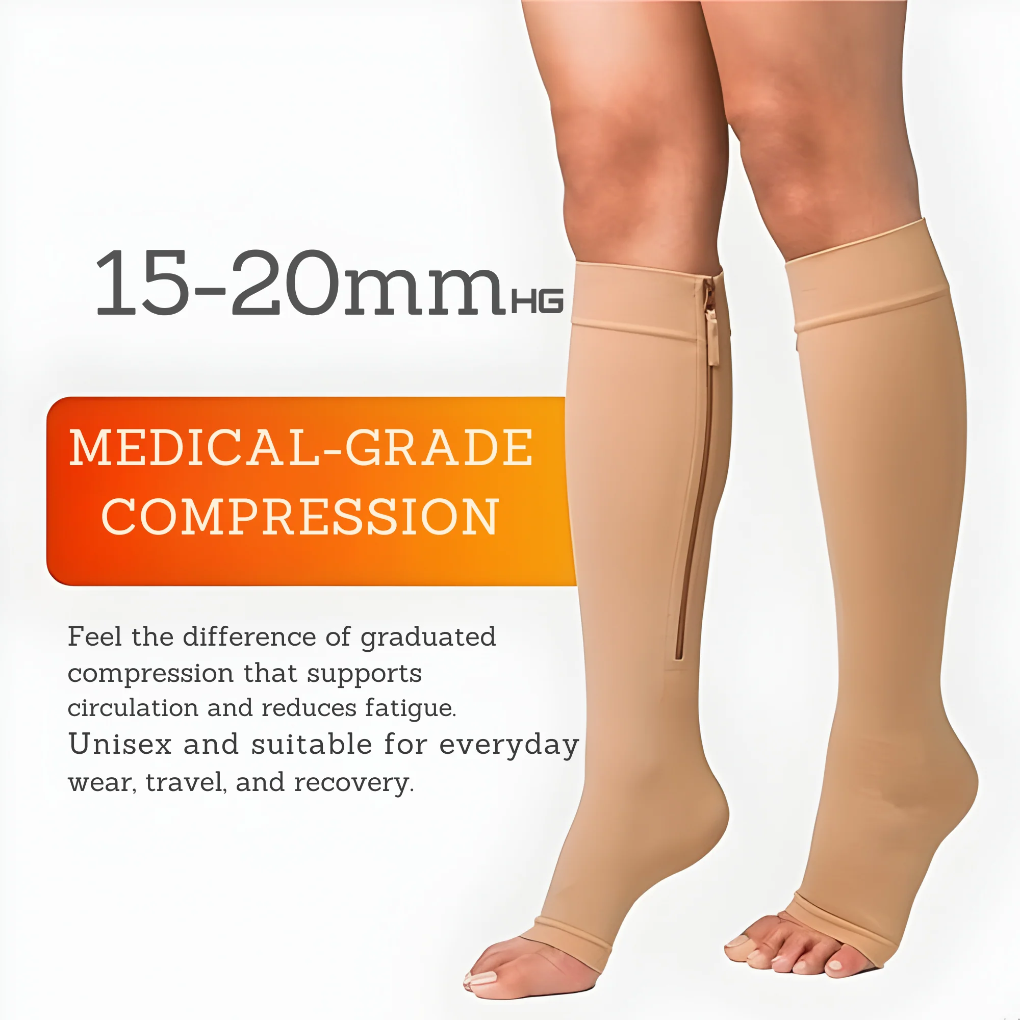The FlexZip Compression Socks - Instant Comfort for Swelling & Leg Fatigue + 50% OFF - Image 5