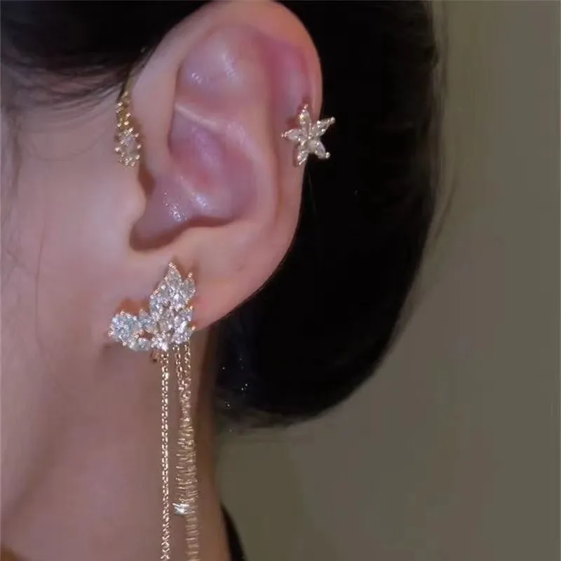 The Lumistar Tassel Earrings - Sparkle, Elegance, and Instant Glamour + 50% OFF - Image 2