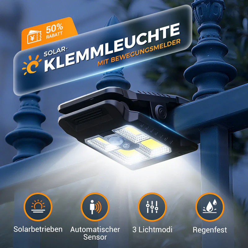 The SunClip Motion Light - Portable, Solar, and Hands + 1+1 FREE