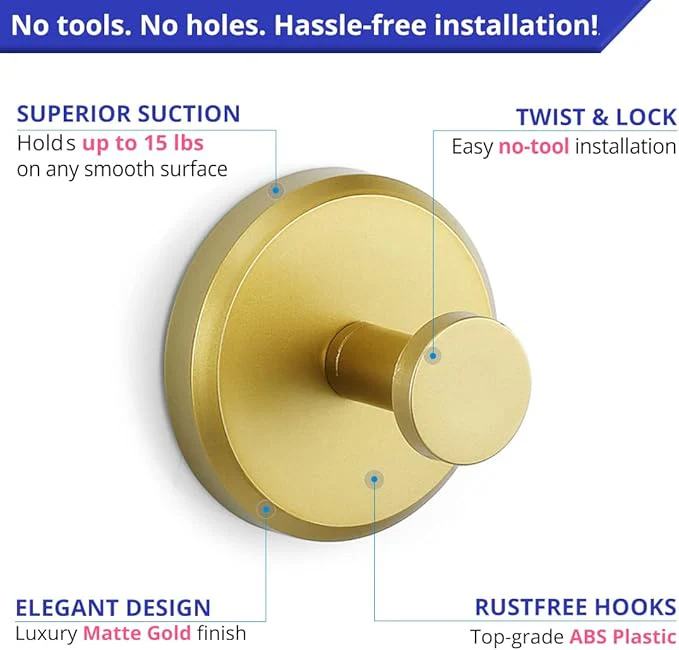 The Twist & Lock Suction Hook - Hang Anything, Damage - 1+1 FREE - Image 4