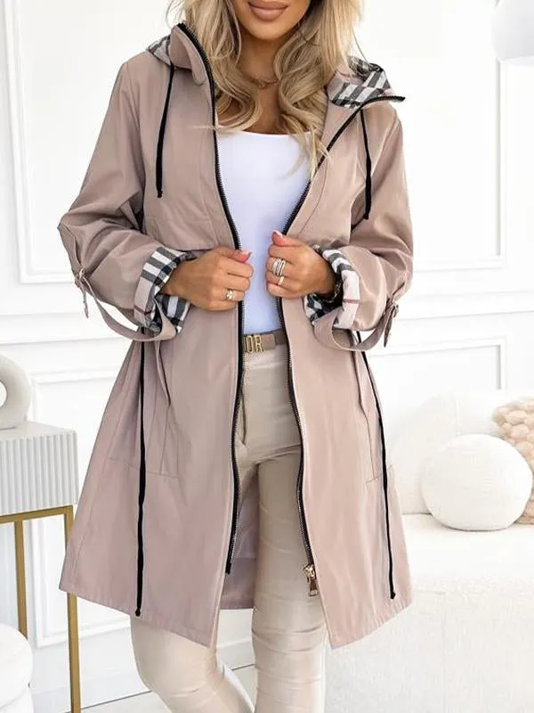 The Urban Plaid Coat - Chic Comfort, Cinch Your Style + 50% OFF - Image 4