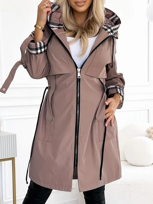 The Urban Plaid Coat - Chic Comfort, Cinch Your Style + 50% OFF - Image 6