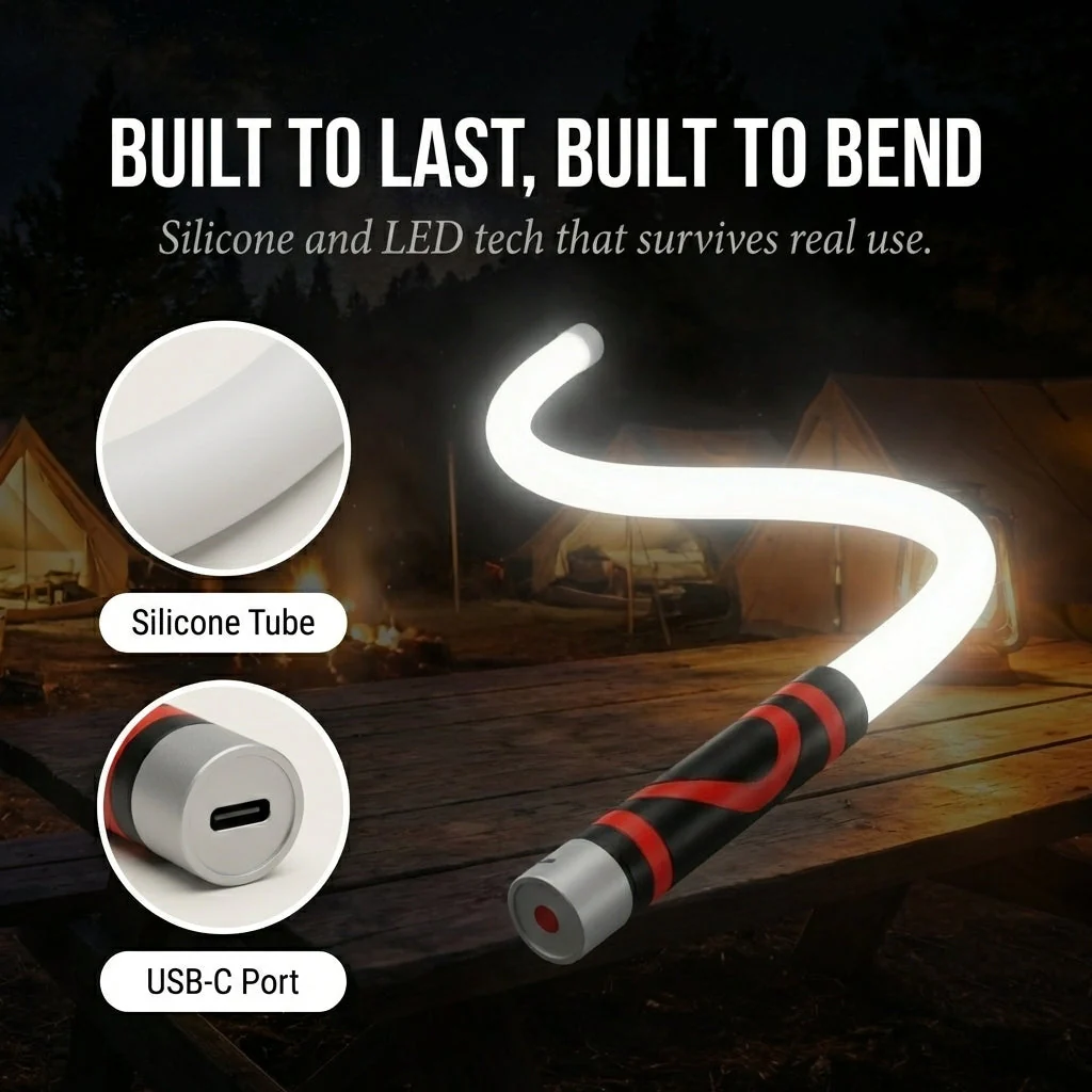 Torchwell™ – Flexible Silicone LED Light, USB-C Rechargeable, Waterproof, 3 Brightness Modes + 50% OFF - Image 5