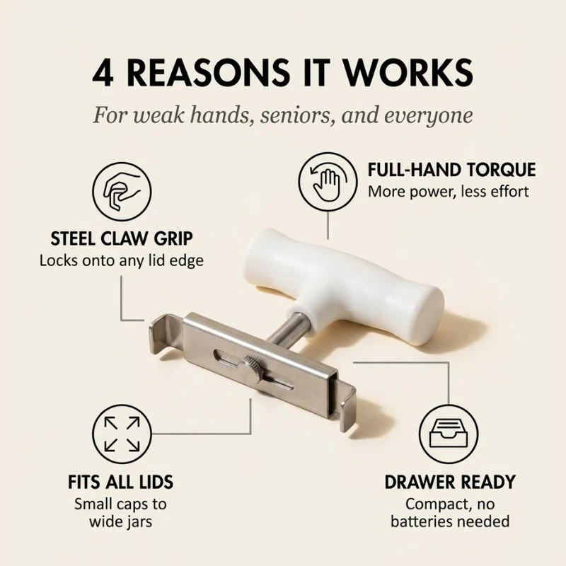 Torkwell™ – Adjustable Anti-Slip Jar & Lid Opener for Weak Hands + 50% OFF - Image 4