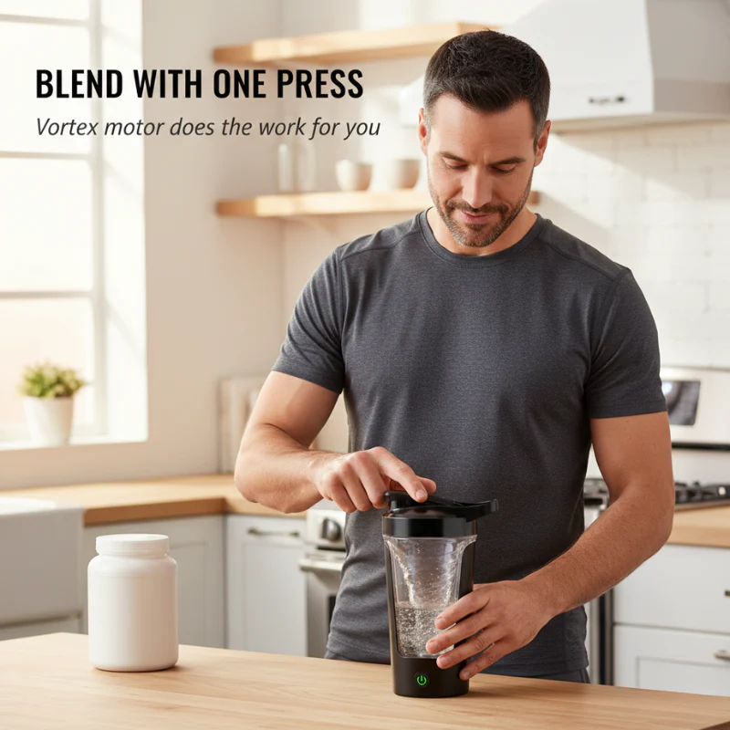 Torque™ – Portable Electric Vortex Protein Shaker Bottle + 50% OFF - Image 3