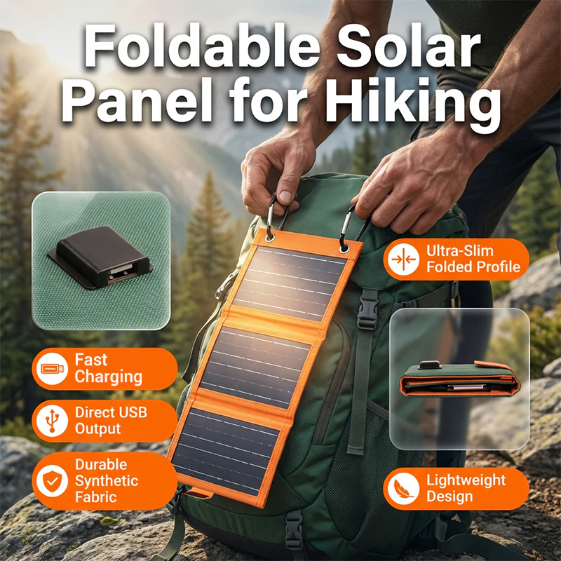 Trekvolt™ – Foldable USB Solar Panel for Hiking & Camping + 50% OFF