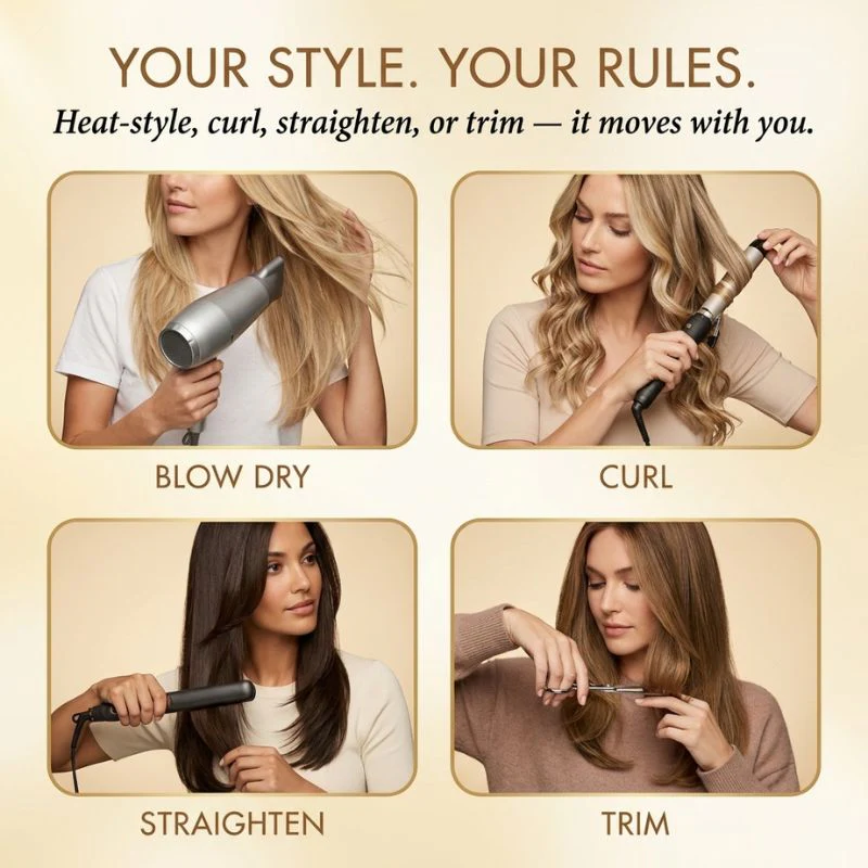 Tresselle™ – Layered Curtain Bangs Hair Topper + 50% OFF - Image 3