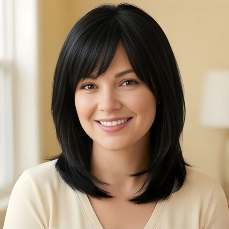 Tresselle™ – Layered Curtain Bangs Hair Topper + 50% OFF - Image 7