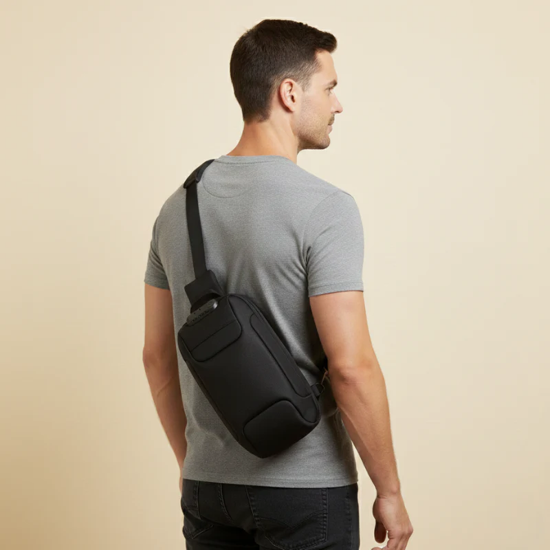 Vaulden™ – Anti-Theft Lockable Crossbody Sling Bag with RFID Protection & USB Charging + 50% OFF - Image 2