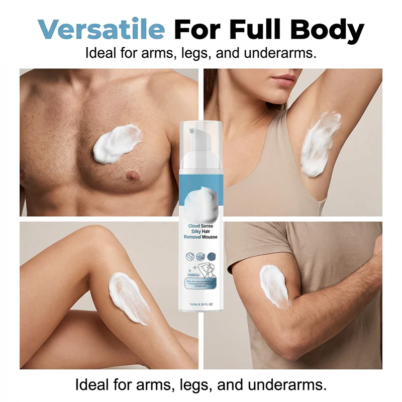 Velourine™ – Painless Cloud Foam Hair Removal Mousse for Silky-Smooth Skin + 1+1 FREE - Image 7