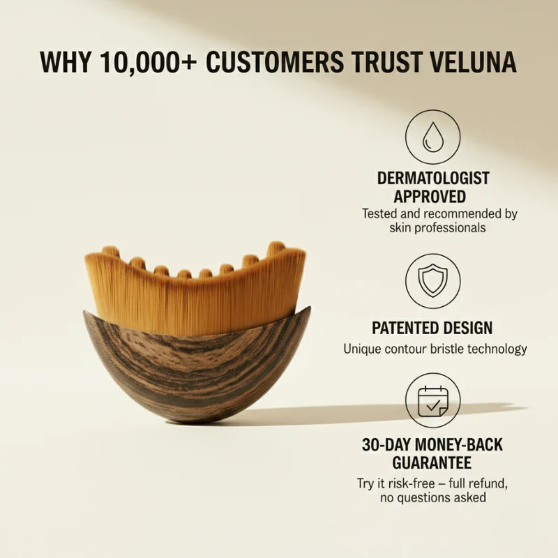 Veluna™ – Ultra-Soft Lymphatic Drainage Brush for Face Sculpting & De-Puffing + 50% OFF - Image 5