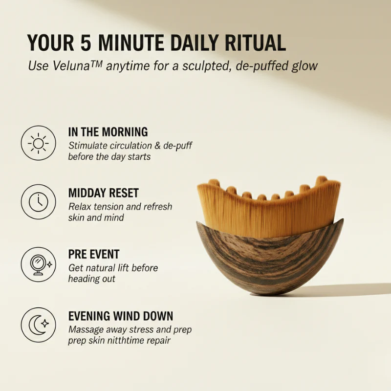 Veluna™ – Ultra-Soft Lymphatic Drainage Brush for Face Sculpting & De-Puffing + 50% OFF - Image 6