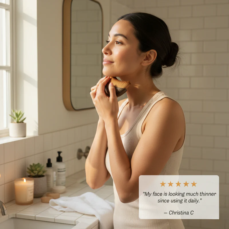 Veluna™ – Ultra-Soft Lymphatic Drainage Brush for Face Sculpting & De-Puffing + 50% OFF - Image 7