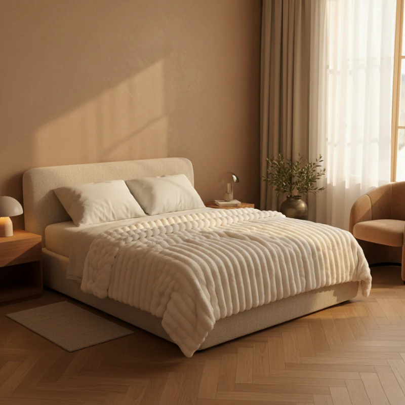 Veluna™ – Ultra-Soft Ribbed Plush Throw Blanket + 50% OFF - Image 3