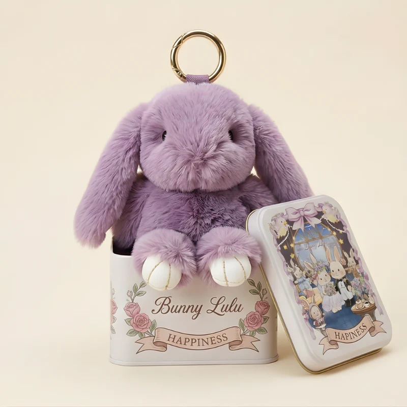 Velupaw™ – Ultra-Soft Plush Bunny Bag Charm Keychain with Gift Tin Box + 50% OFF - Image 6