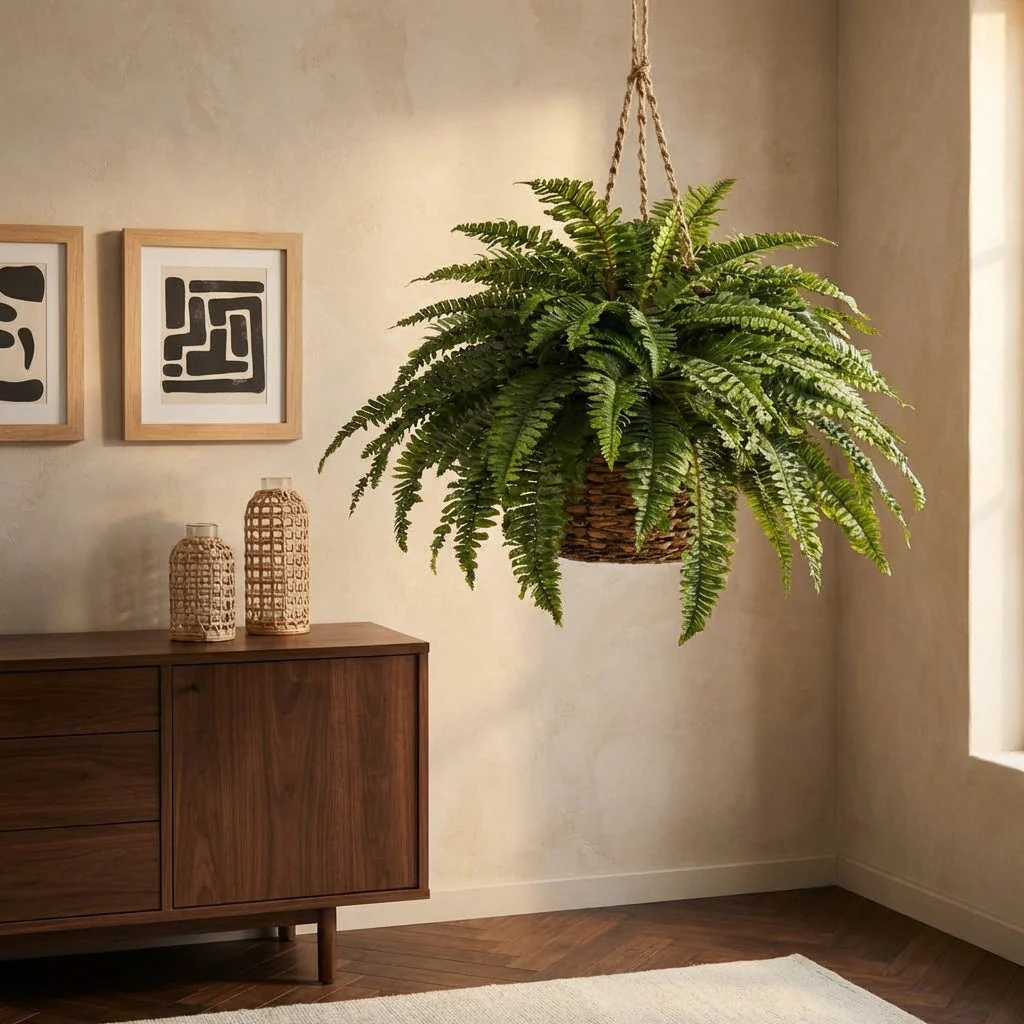 Verdant™ – Lifelike Cascading Fronds, UV-Resistant, Zero Maintenance Hanging Fern Plant + 50% OFF
