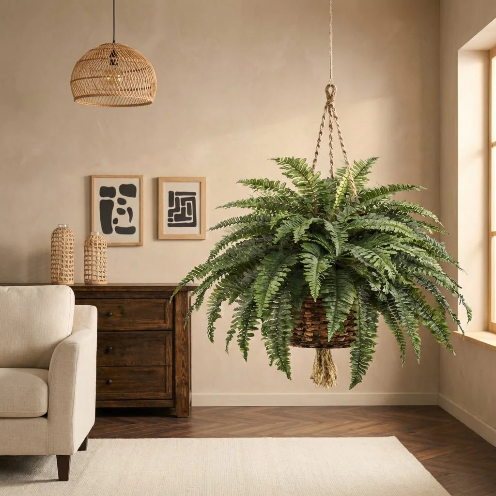 Verdant™ – Lifelike Cascading Fronds, UV-Resistant, Zero Maintenance Hanging Fern Plant + 50% OFF - Image 2