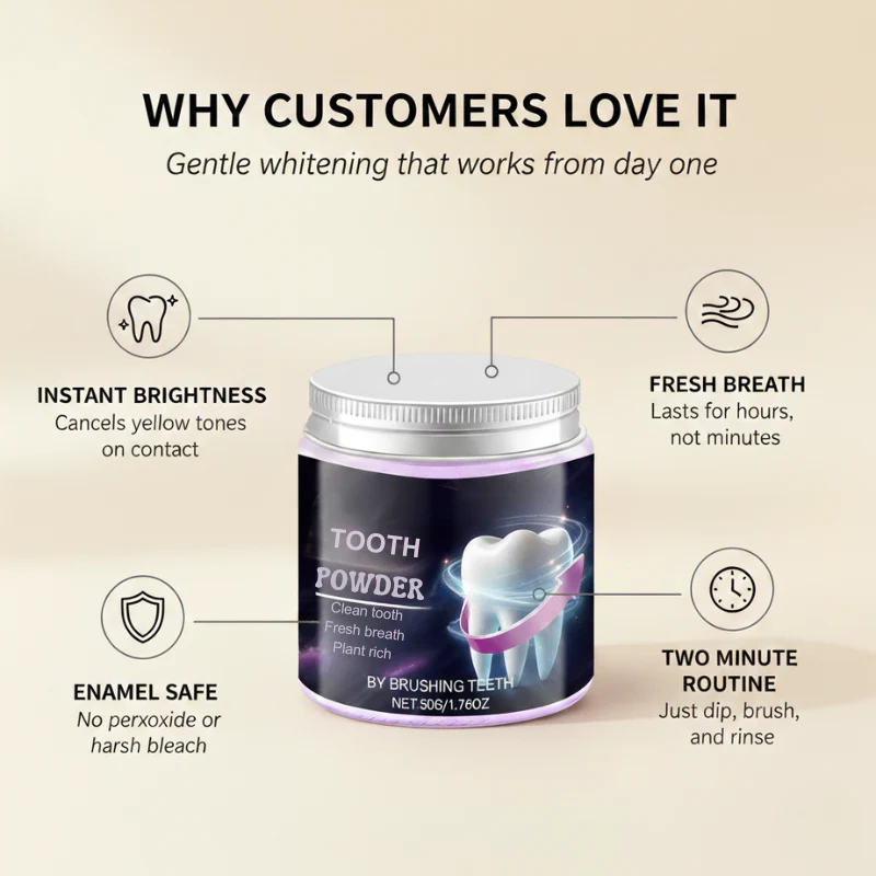Violight™ – Purple Color-Correcting Whitening Tooth Powder + 50% OFF - Image 2