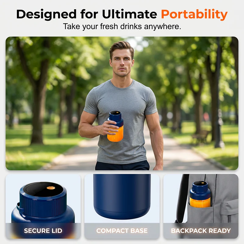 Vivara™ – 1300ml Cordless Portable Blender with Ice-Crushing Motor & One-Button Operation + 50% OFF - Image 6