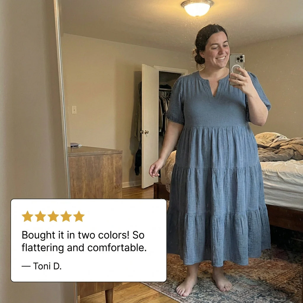 Corsana™ – Tiered Ruffle Lined Maxi Dress with Pockets + 50% OFF - Image 6