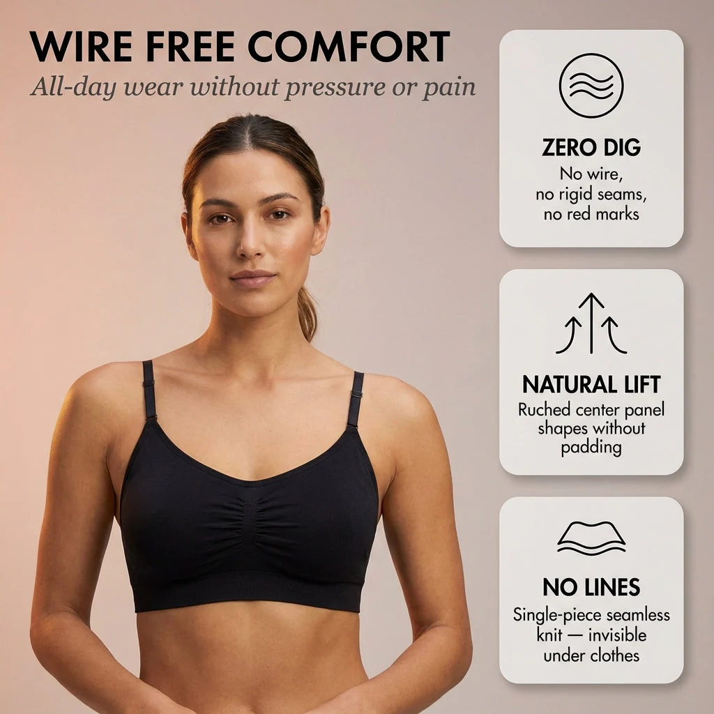 Wraphaven™ – Seamless Wireless Comfort Bra | Wire-Free, Adjustable Straps, + 1+1 FREE - Image 4