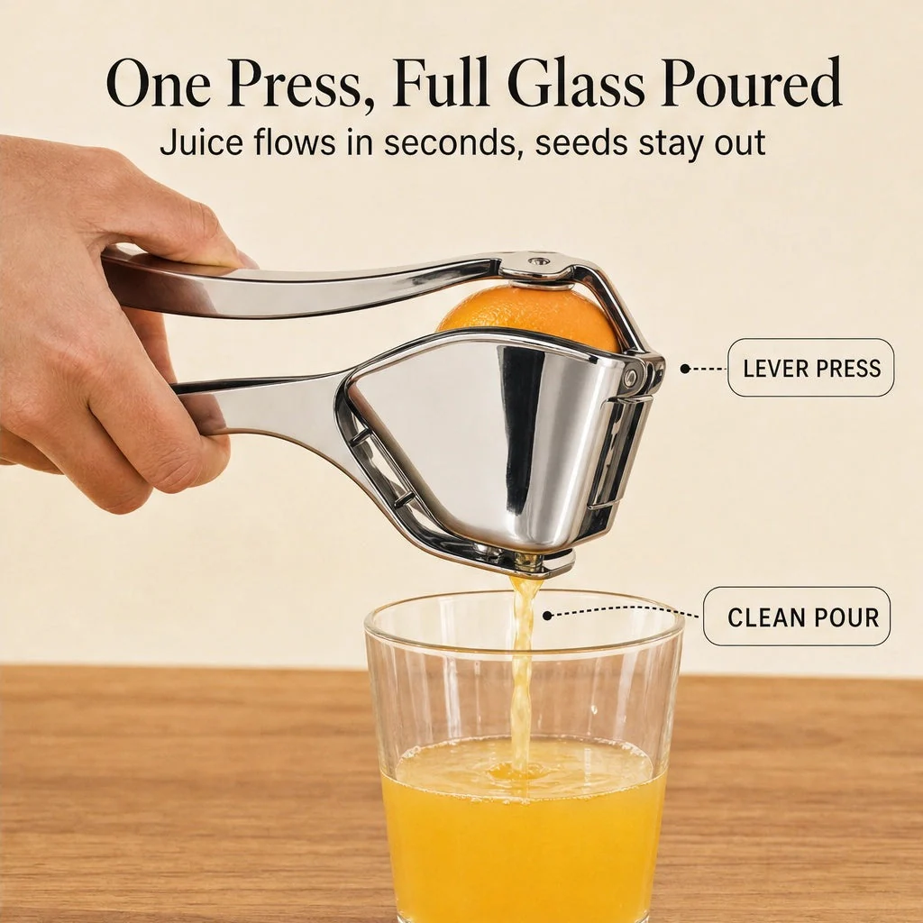 Zestwell™ – Stainless Steel Hand Press Citrus Squeezer for Lemons, Limes & Oranges + 50% OFF - Image 9